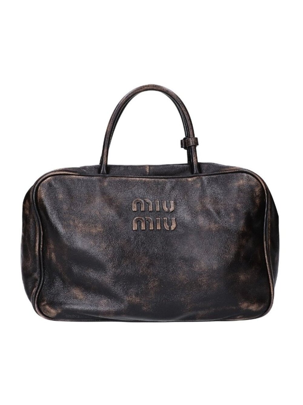 Miu Miu Vintage Wind Bow Nappa Leather